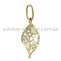 Золотой кулон Цветы 62328