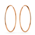 Золоті гладенькі сережки-кільця діаметр 3 см 040851 детальне зображення ювелірного виробу Золоті гладенькі сережки-кільця діаметр 3 см 040851 детальне зображення ювелірного виробу