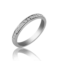 Золотое кольцо дорожка с бриллиантами 029641