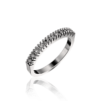 Золотое кольцо дорожка с бриллиантами 030325