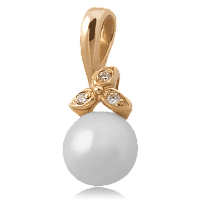 Золотой подвес с жемчугом 4125204