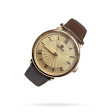 Золотые часы с кожаным ремешком мужские 036121 детальное изображение ювелирного изделия Мужские золотые часы Золотые часы с кожаным ремешком мужские 036121 детальное изображение ювелирного изделия Мужские золотые часы
