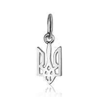 Срібна підвіска Герб України 037204