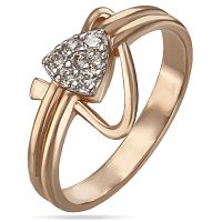 Ювелирное кольцо из золота с фианитами 033618