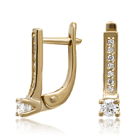 Серьги золотые с бриллиантами E0578-2