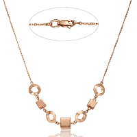 Колье из красного золота Геометрия 030072