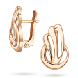 Серьги в красном золоте "Vesta" 041542 детальное изображение ювелирного изделия Золотые серьги без вставок Серьги в красном золоте "Vesta" 041542 детальное изображение ювелирного изделия Золотые серьги без вставок