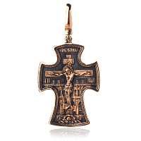 Золотой православный крестик 024659