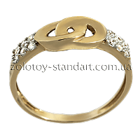 Золотое кольцо с цирконием 151580