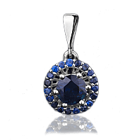 Кулон с сапфирами 023179