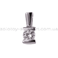 Золота підвіска з діамантом P0801