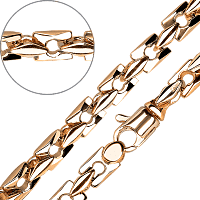 Тяжелая золотая цепочка ручной работы 031998