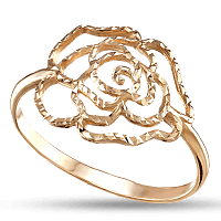 Золотое кольцо Роза 300355