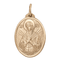 Золотая иконка Семистрельная 1,4,0415