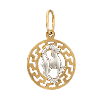 Золотой подвес Козерог 63133