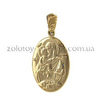 Золотий кулон Почаївська ікона Божої Матері 110038