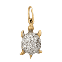 Золотой подвес Черепаха 62324