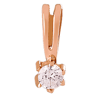 Золотой кулон с цирконием 023710