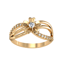 Золотое кольцо Цветок 380101