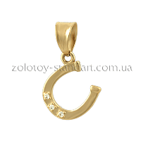 Золотой подвес Подкова 150289