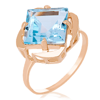 Золотое кольцо с топазом 023872