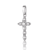 Золотой крестик с бриллиантами 025397