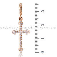 Золотой крестик женский 1,4,0746