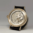 Годинник чоловічий наручний золотий з шкіряним ремінцем 036267 детальне зображення ювелірного виробу
