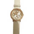 Часы с золотым корпусом с цирконием и кожаным ремешком 036170 детальное изображение ювелирного изделия Женские золотые часы