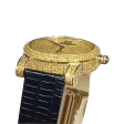Золотий годинник жіночий з ремінцем з натуральної шкіри 036123 детальне зображення ювелірного виробу