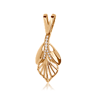 Золотой подвес с цирконием 1,74,0268