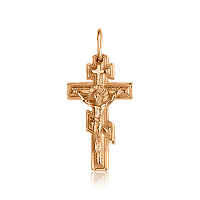 Золотой крестик Восьмиконечный 1,4,0298