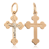 Золотий православний хрестик 024259