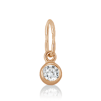 Золотой кулон с фианитом 62146