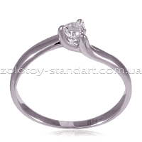 Золотое кольцо с бриллиантом R0594