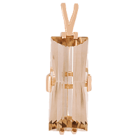 Золотой кулон с раухтопазом 023692