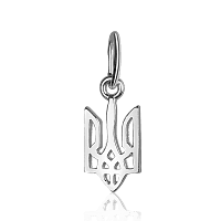 Серебряный подвес Герб Украины 037204