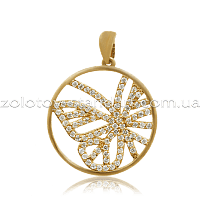 Подвеска Бабочка золото 3875