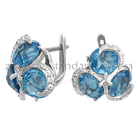 Серебряные серьги 430254С