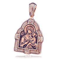 Золотая икона Божией Матери Тихвинской 024629