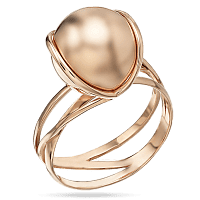 Кольцо из красного золота Шарик 028536