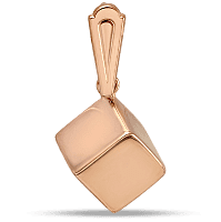 Золотой подвес Кубик 030108