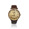 Золотий годинник з шкіряним ремінцем чоловічий 036121 детальне зображення ювелірного виробу
