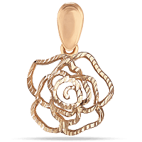 Золотой подвес Роза 031040