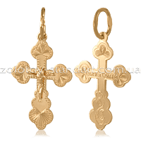 Золотой крестик детский Спаси и Сохрани 3440/00