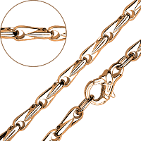 Золотая цепочка на шею литая 032007