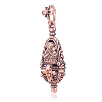 Золотой мощевик с чернением 024661