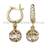 Золотые серьги 80312