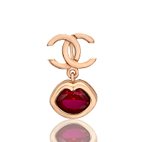 Кулон золотой Поцелуй 033742