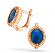 Элегантные золотые серьги с большим темно-синим овальным опалом на английской застежке 040901 детальное изображение ювелирного изделия Золотые серьги с опалом Элегантные золотые серьги с большим темно-синим овальным опалом на английской застежке 040901 детальное изображение ювелирного изделия Золотые серьги с опалом